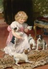Английский художник Артур Джон Элсли (Arthur John Elsley). Дети и собаки