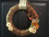 Новогодние венки из пряжи с цветами из фетра. Видео мастер-класс 