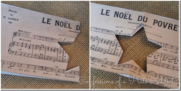 CONFESSIONS OF A PLATE ADDICT French Sheet Music Christmas Candles tutorial_thumb[6] (607x307, 203Kb)