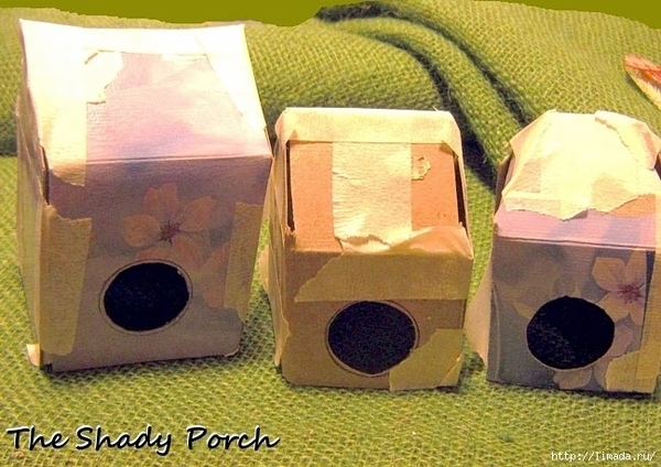 3 cardboard birdhouses (649x459, 234Kb)