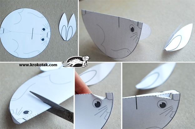 Как сделать таку. Мышка из бумаги. Мышка из бумаги своими руками. Крокотак поделки из бумаги. Объемная мышка из бумаги.